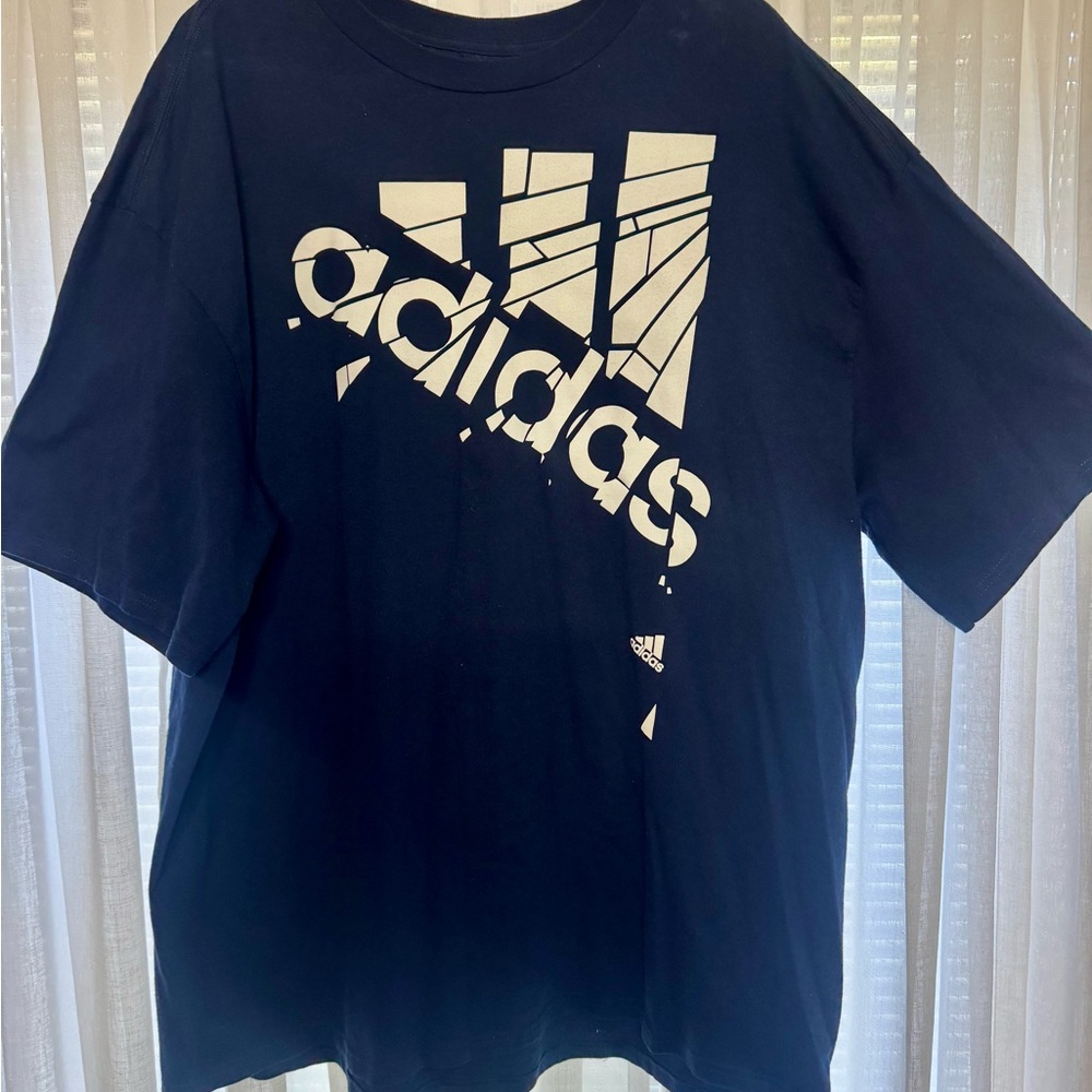 Adidas Dark Blue Tee with Logo